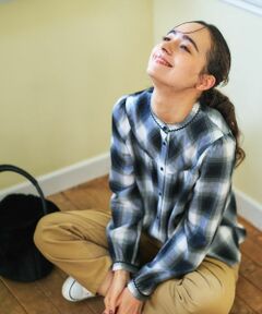 CARA O CRUZ / キャラ・オ・クルス シャツ・ブラウス | チェックバンドカラーブラウス