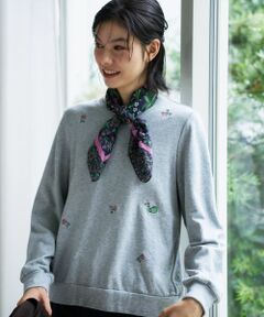 CARA O CRUZ / キャラ・オ・クルス スウェット | 刺繍クルーネックプルオーバー