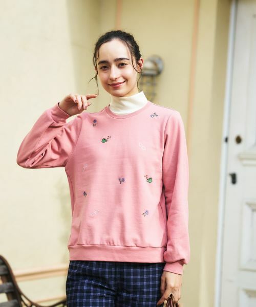 CARA O CRUZ / キャラ・オ・クルス スウェット | 刺繍クルーネックプルオーバー | 詳細1