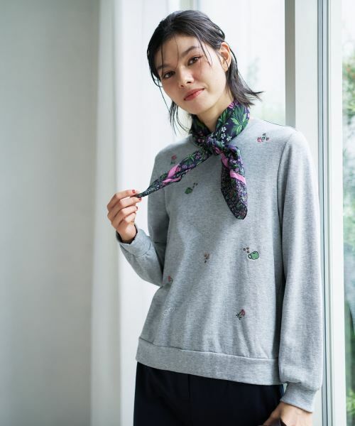 CARA O CRUZ / キャラ・オ・クルス スウェット | 刺繍クルーネックプルオーバー | 詳細14