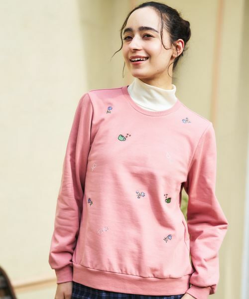 CARA O CRUZ / キャラ・オ・クルス スウェット | 刺繍クルーネックプルオーバー | 詳細2