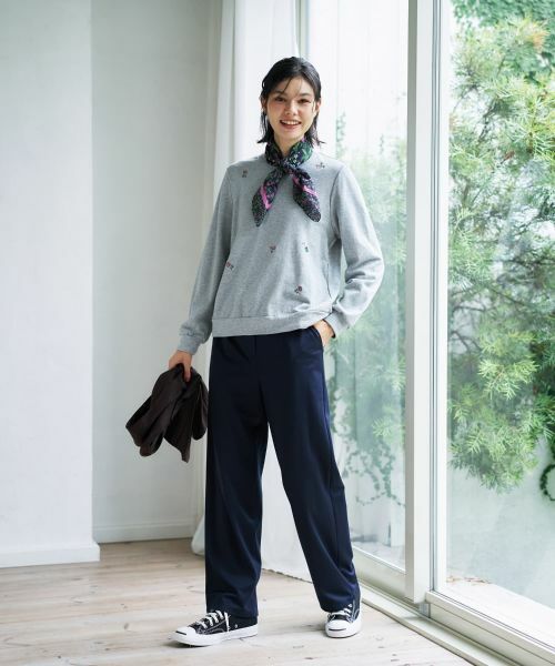 CARA O CRUZ / キャラ・オ・クルス スウェット | 刺繍クルーネックプルオーバー | 詳細23