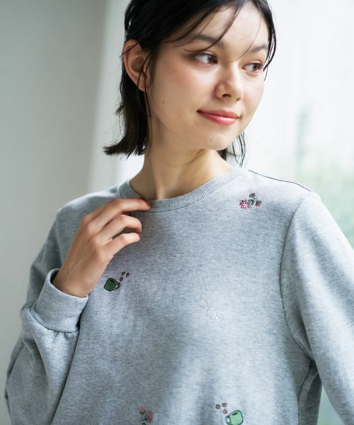 CARA O CRUZ / キャラ・オ・クルス スウェット | 刺繍クルーネックプルオーバー | 詳細27