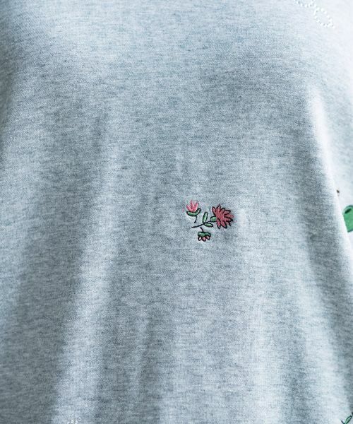 CARA O CRUZ / キャラ・オ・クルス スウェット | 刺繍クルーネックプルオーバー | 詳細29