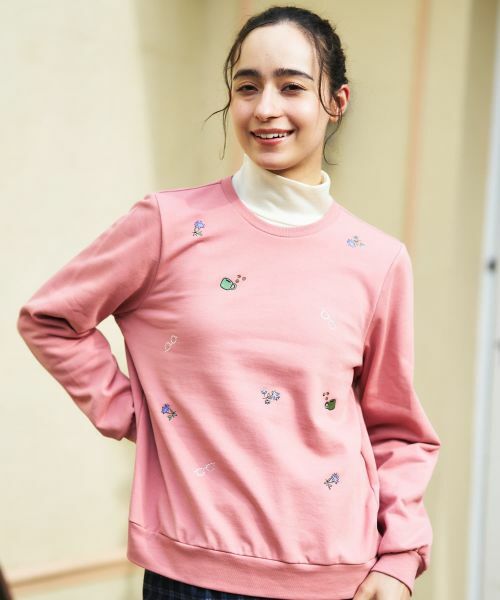 CARA O CRUZ / キャラ・オ・クルス スウェット | 刺繍クルーネックプルオーバー | 詳細3