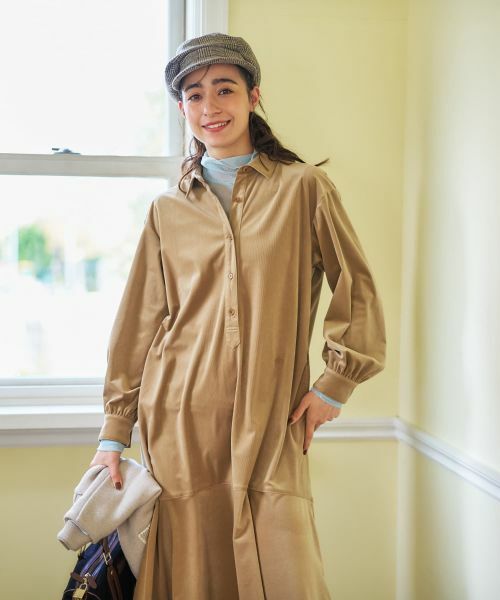 CARA O CRUZ / キャラ・オ・クルス ドレス | コーデュロイのフレアワンピース | 詳細1