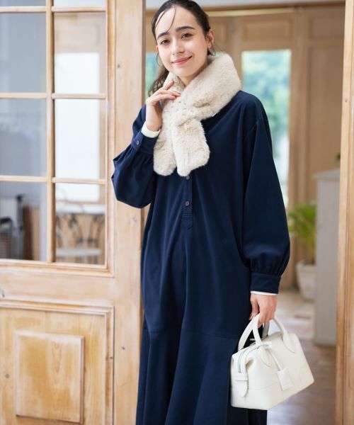 CARA O CRUZ / キャラ・オ・クルス ドレス | コーデュロイのフレアワンピース | 詳細11