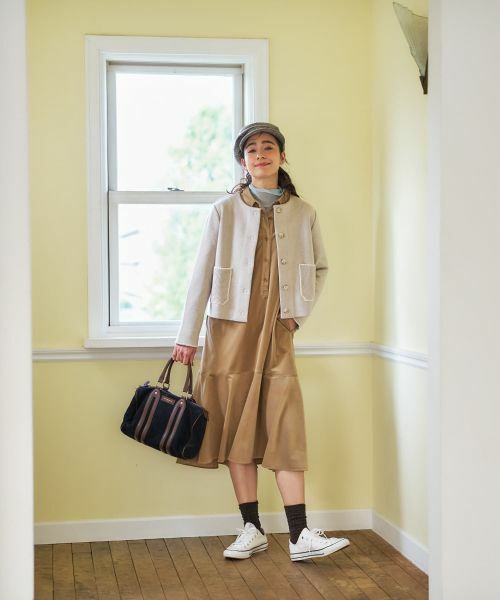 CARA O CRUZ / キャラ・オ・クルス ドレス | コーデュロイのフレアワンピース | 詳細13