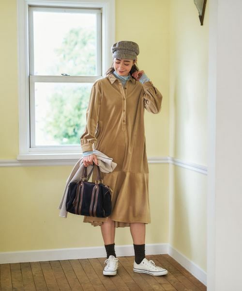 CARA O CRUZ / キャラ・オ・クルス ドレス | コーデュロイのフレアワンピース | 詳細15