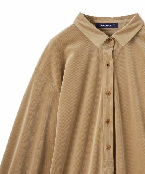 CARA O CRUZ / キャラ・オ・クルス ドレス | コーデュロイのフレアワンピース | 詳細28