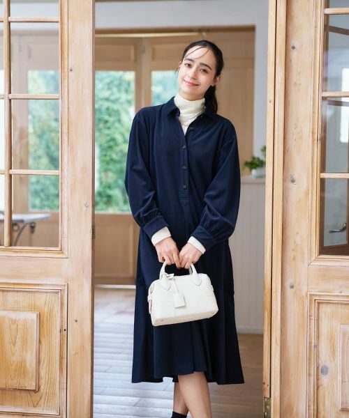 CARA O CRUZ / キャラ・オ・クルス ドレス | コーデュロイのフレアワンピース | 詳細4