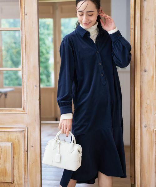 CARA O CRUZ / キャラ・オ・クルス ドレス | コーデュロイのフレアワンピース | 詳細6