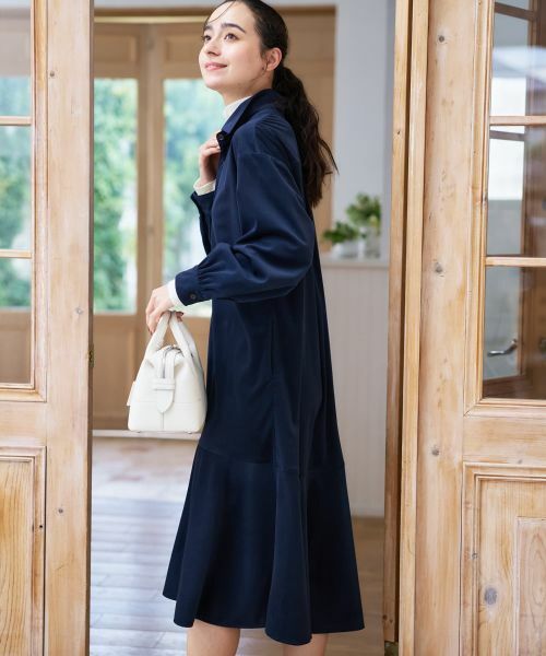 CARA O CRUZ / キャラ・オ・クルス ドレス | コーデュロイのフレアワンピース | 詳細8