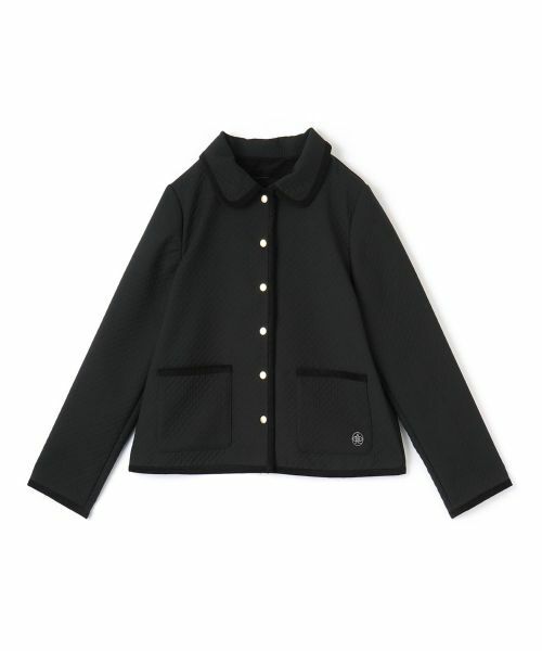 CARA O CRUZ/キャラ・オ・クルス ステンカラーキルティングジャケット ブラック 11(L)