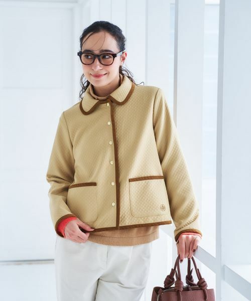 CARA O CRUZ / キャラ・オ・クルス その他アウター | ステンカラーキルティングジャケット | 詳細14