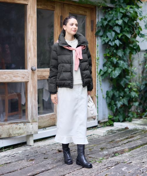 CARA O CRUZ / キャラ・オ・クルス ミニ・ひざ丈スカート | ストライプフリルスカート | 詳細14