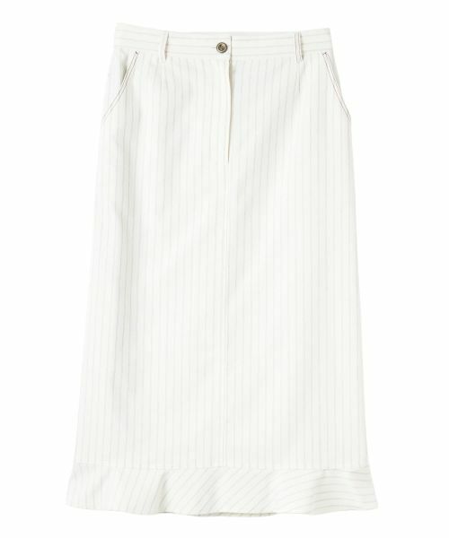 CARA O CRUZ / キャラ・オ・クルス ミニ・ひざ丈スカート | ストライプフリルスカート | 詳細26