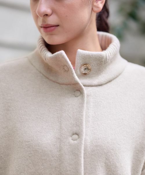 CARA O CRUZ / キャラ・オ・クルス テーラードジャケット | スタンドカラーニットジャケット【ANNE CLAIRE】【35th】 | 詳細27