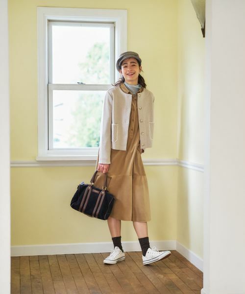 CARA O CRUZ / キャラ・オ・クルス テーラードジャケット | ノーカラーニットジャケット【ANNE CLAIRE】【35th】 | 詳細11