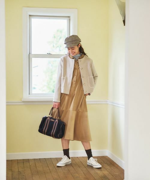 CARA O CRUZ / キャラ・オ・クルス テーラードジャケット | ノーカラーニットジャケット【ANNE CLAIRE】【35th】 | 詳細13