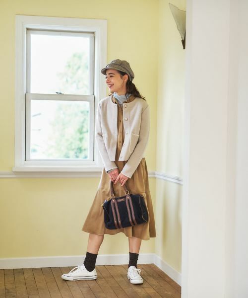 CARA O CRUZ / キャラ・オ・クルス テーラードジャケット | ノーカラーニットジャケット【ANNE CLAIRE】【35th】 | 詳細14