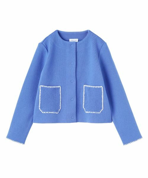 CARA O CRUZ / キャラ・オ・クルス テーラードジャケット | ノーカラーニットジャケット【ANNE CLAIRE】【35th】 | 詳細25