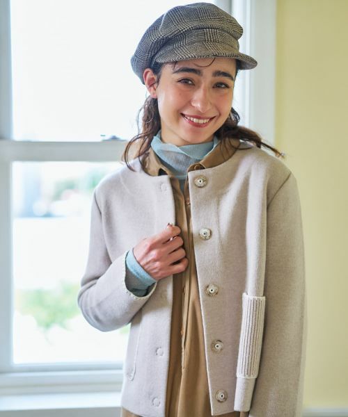 CARA O CRUZ / キャラ・オ・クルス テーラードジャケット | ノーカラーニットジャケット【ANNE CLAIRE】【35th】 | 詳細3