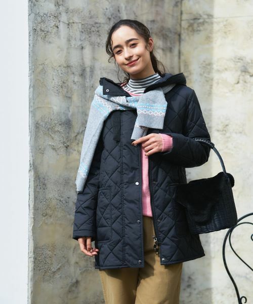 CARA O CRUZ / キャラ・オ・クルス その他アウター | フーデッドキルティングコート【HEYER】 | 詳細1