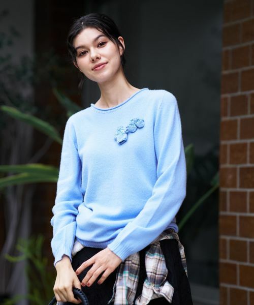 CARA O CRUZ / キャラ・オ・クルス ニット・セーター | カシミヤクルーネックニット【MUSETTI】 | 詳細11