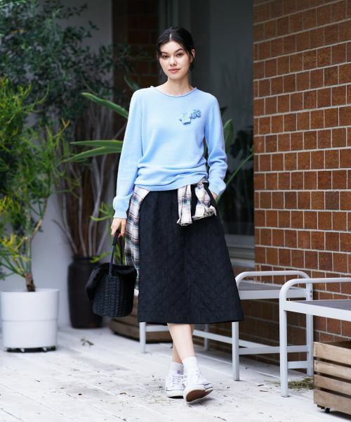 CARA O CRUZ / キャラ・オ・クルス ニット・セーター | カシミヤクルーネックニット【MUSETTI】 | 詳細23