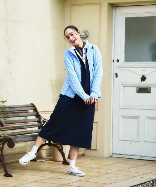 CARA O CRUZ / キャラ・オ・クルス テーラードジャケット | ケーブル編みニットジャケット【MUSETTI】 | 詳細12