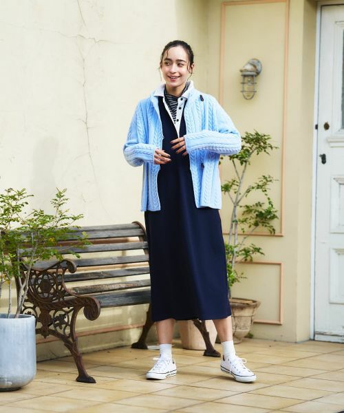 CARA O CRUZ / キャラ・オ・クルス テーラードジャケット | ケーブル編みニットジャケット【MUSETTI】 | 詳細13