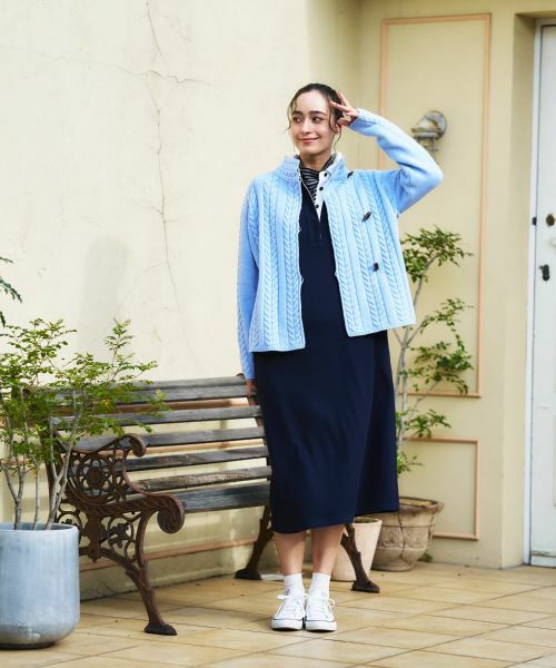 CARA O CRUZ / キャラ・オ・クルス テーラードジャケット | ケーブル編みニットジャケット【MUSETTI】 | 詳細16