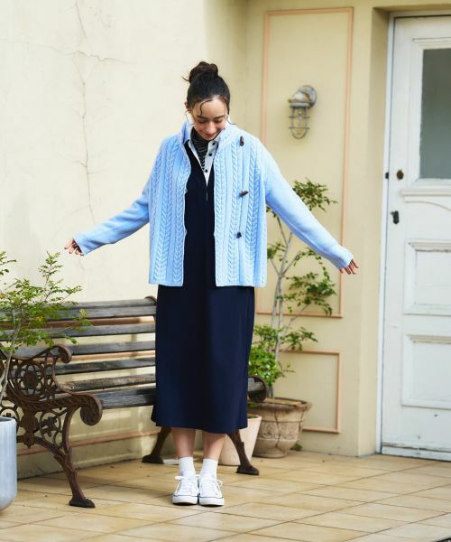 CARA O CRUZ / キャラ・オ・クルス テーラードジャケット | ケーブル編みニットジャケット【MUSETTI】 | 詳細17
