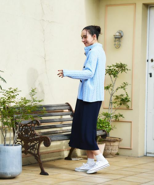 CARA O CRUZ / キャラ・オ・クルス テーラードジャケット | ケーブル編みニットジャケット【MUSETTI】 | 詳細19