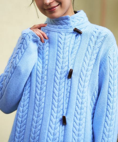 CARA O CRUZ / キャラ・オ・クルス テーラードジャケット | ケーブル編みニットジャケット【MUSETTI】 | 詳細28