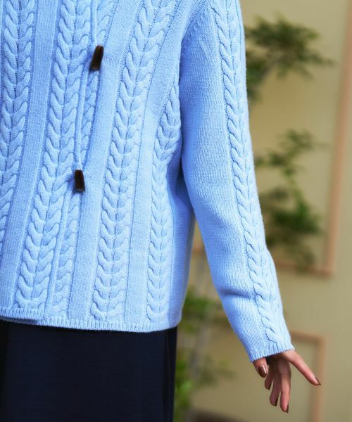 CARA O CRUZ / キャラ・オ・クルス テーラードジャケット | ケーブル編みニットジャケット【MUSETTI】 | 詳細29