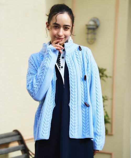 CARA O CRUZ / キャラ・オ・クルス テーラードジャケット | ケーブル編みニットジャケット【MUSETTI】 | 詳細3