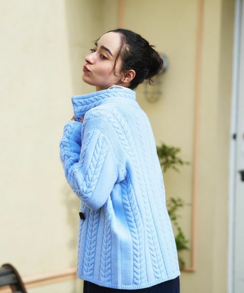 CARA O CRUZ / キャラ・オ・クルス テーラードジャケット | ケーブル編みニットジャケット【MUSETTI】 | 詳細6
