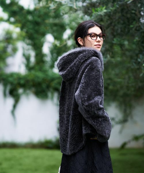 CARA O CRUZ / キャラ・オ・クルス テーラードジャケット | シープファーフーデッドジャケット【LISA CONTE】 | 詳細10