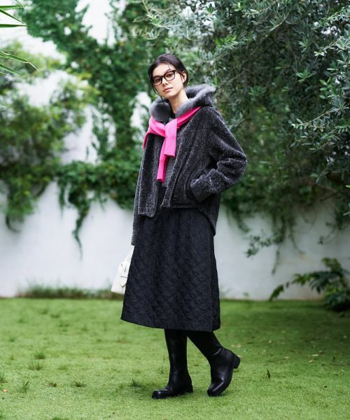 CARA O CRUZ / キャラ・オ・クルス テーラードジャケット | シープファーフーデッドジャケット【LISA CONTE】 | 詳細11