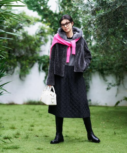 CARA O CRUZ / キャラ・オ・クルス テーラードジャケット | シープファーフーデッドジャケット【LISA CONTE】 | 詳細14