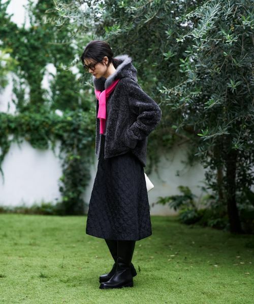 CARA O CRUZ / キャラ・オ・クルス テーラードジャケット | シープファーフーデッドジャケット【LISA CONTE】 | 詳細15