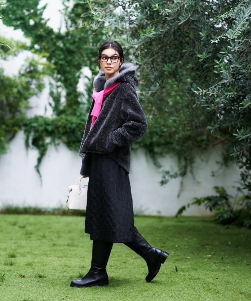 CARA O CRUZ / キャラ・オ・クルス テーラードジャケット | シープファーフーデッドジャケット【LISA CONTE】 | 詳細16