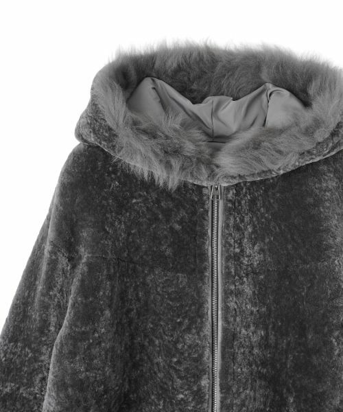 CARA O CRUZ / キャラ・オ・クルス テーラードジャケット | シープファーフーデッドジャケット【LISA CONTE】 | 詳細25