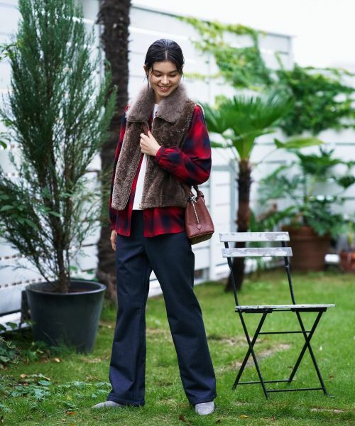 CARA O CRUZ / キャラ・オ・クルス テーラードジャケット | シープファーベスト【LISA CONTE】 | 詳細12