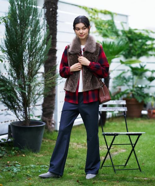 CARA O CRUZ / キャラ・オ・クルス テーラードジャケット | シープファーベスト【LISA CONTE】 | 詳細13