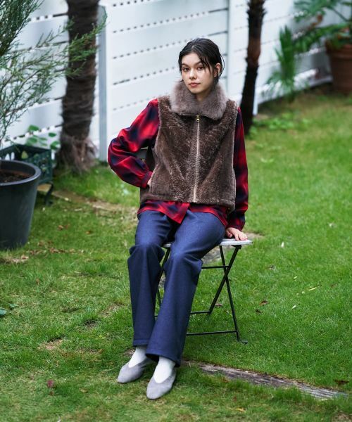 CARA O CRUZ / キャラ・オ・クルス テーラードジャケット | シープファーベスト【LISA CONTE】 | 詳細18