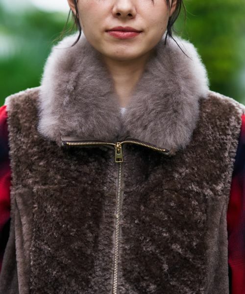 CARA O CRUZ / キャラ・オ・クルス テーラードジャケット | シープファーベスト【LISA CONTE】 | 詳細21
