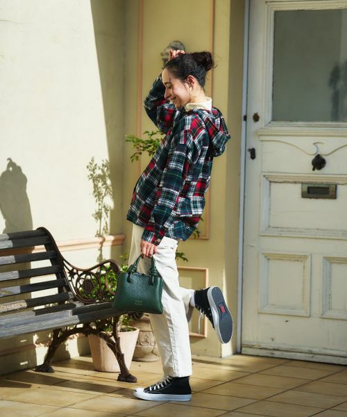 CARA O CRUZ / キャラ・オ・クルス シャツ・ブラウス | チェック柄フーデッド羽織ブラウス【CoC by CARA O CRUZ】 | 詳細19